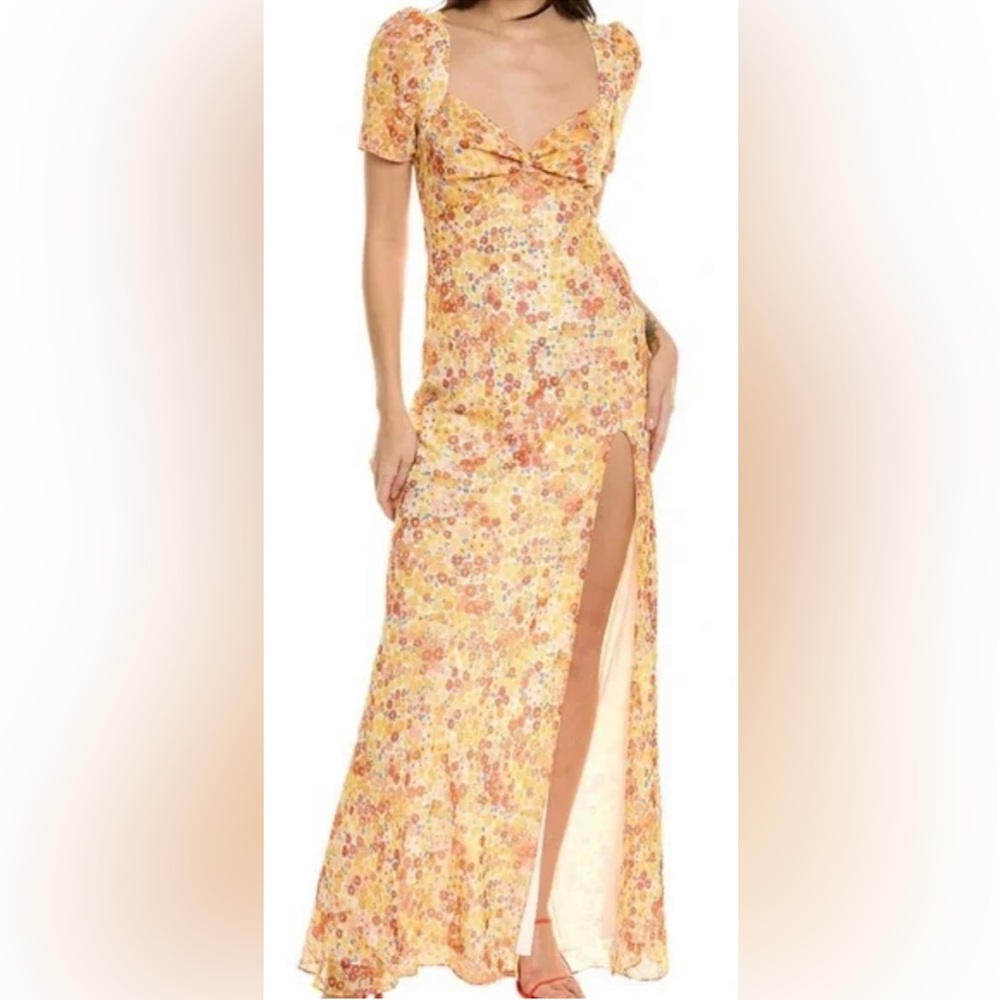 STAUD Lea Floral Maxi Dress